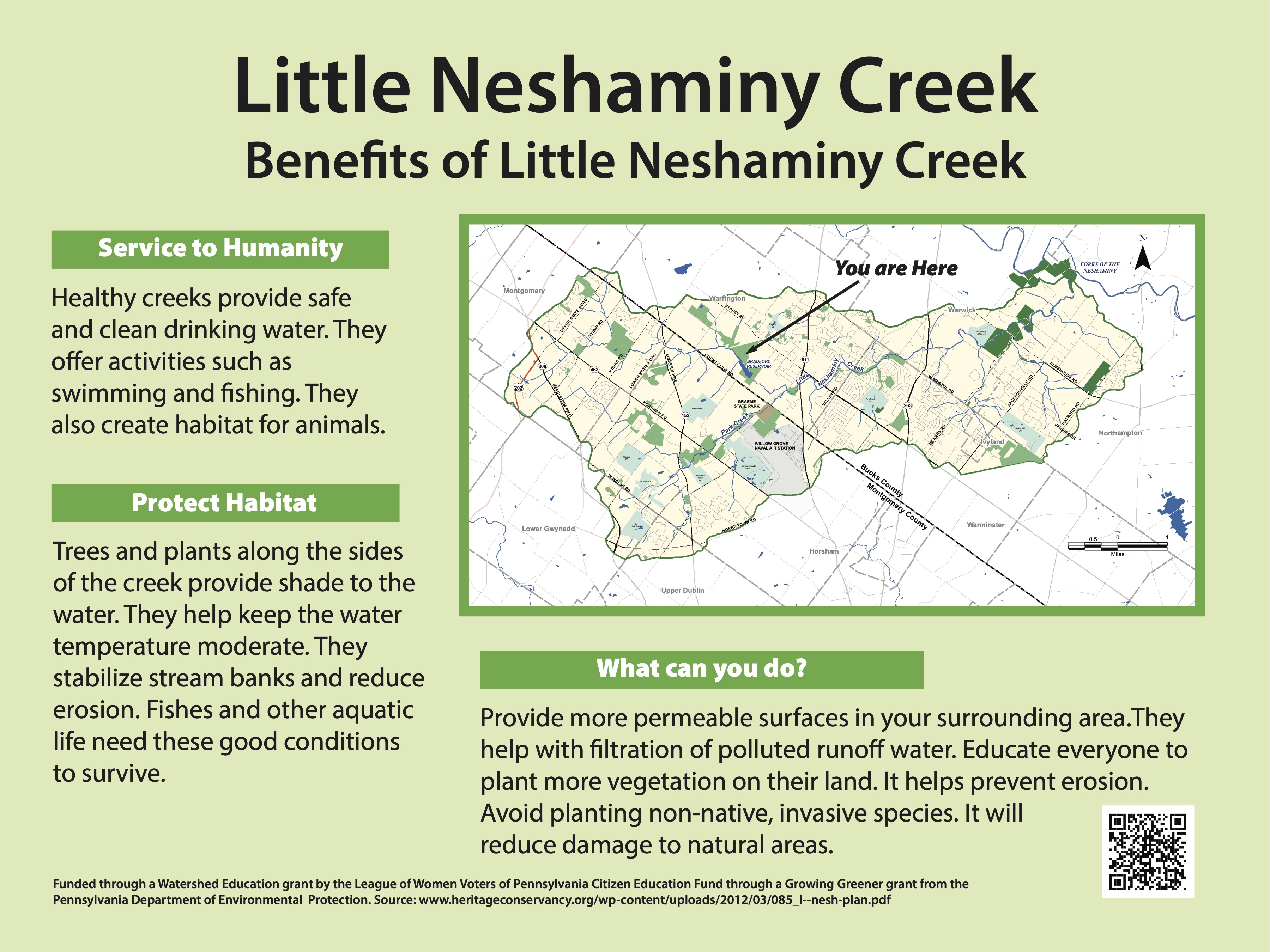 Little Neshaminy Creek along the US-202 trail